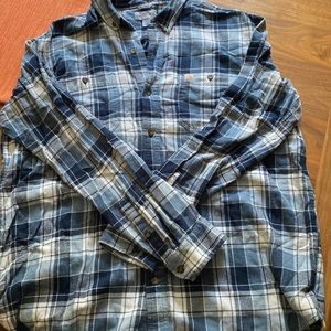 Mens Carhartt flannel shirt